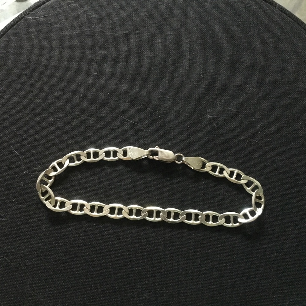 NIB 925 SterlingSilver Bracelet Designer Mark 7”
